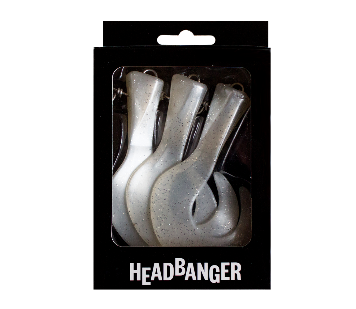 HEADBANGER TAIL 23CM REPLACEMENT TAILS 3PCS PEARL WHITE HT-23-RT-PW.jpeg Headbanger Tail 23cm Replacement Tails